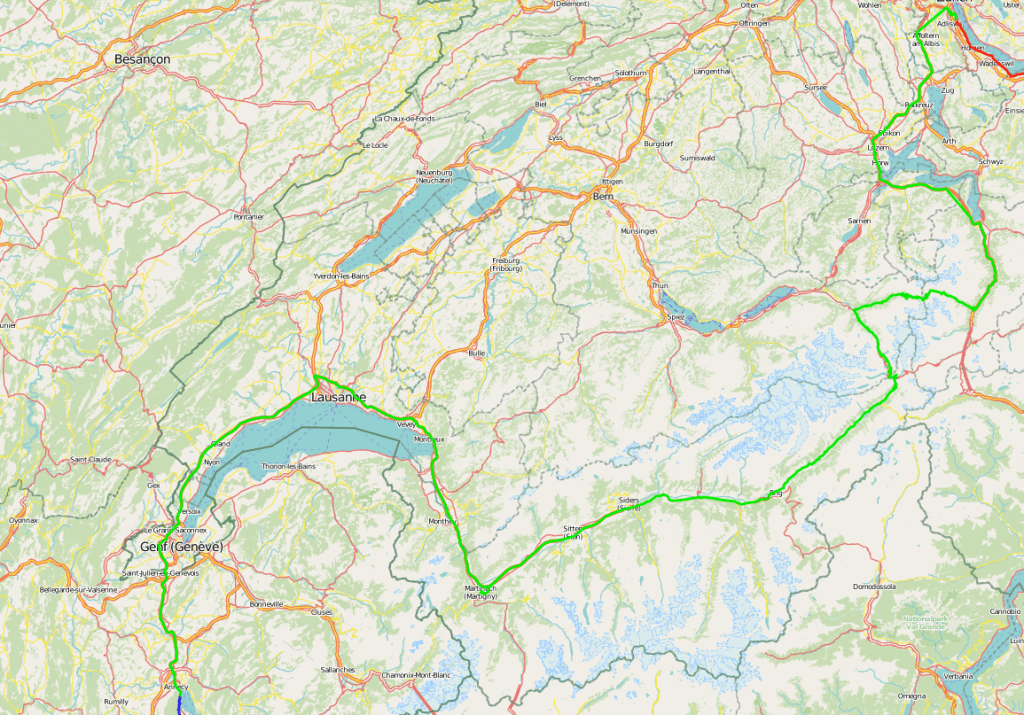 Tourtag 2 - Zürich - Annecy