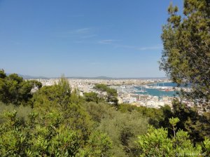 Castell de Bellver Blick auf Palma