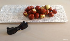 Keramikplatte mit Ginjols