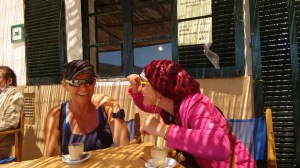 Kaffee im einzigen Cafe der Insel Cabrera