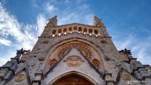 Kirchenfassade in Sóller
