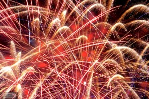 Das grosse Finale - hier wird nochmal alles aufgefahren beim Feuerwerk in Santanyi