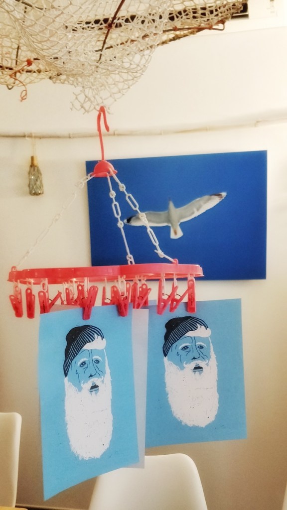 "Hipster Llull" Beate Mack Blaue Stunde XL