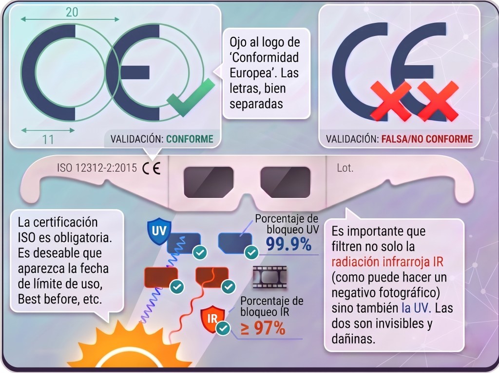 Hinweise zu sicherer Brille zur Beobachtung der Sonnenfinsternis • caib.es