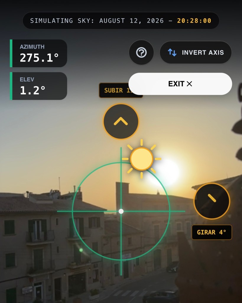 Web-App Visor Trio Eclipses - Scan Dachterrasse